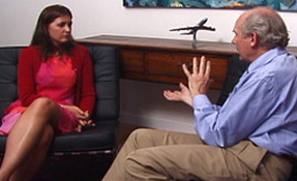 Captain Tom Bunn with a client